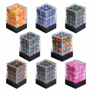 Ultra Professional Dice: 12mm D6 with pips Dice Blocks (36 pcs.)